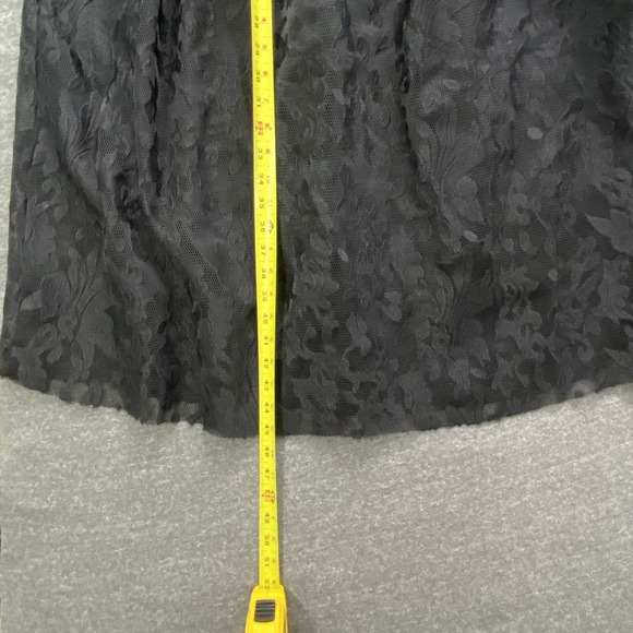 Whimsigoth Maxi Skirt Womens 6 Black Lace Fairy  Cottagecore Grunge Punk Witchy - Picture 9 of 16